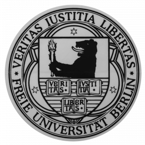 Aufkleber mit FU-Siegel